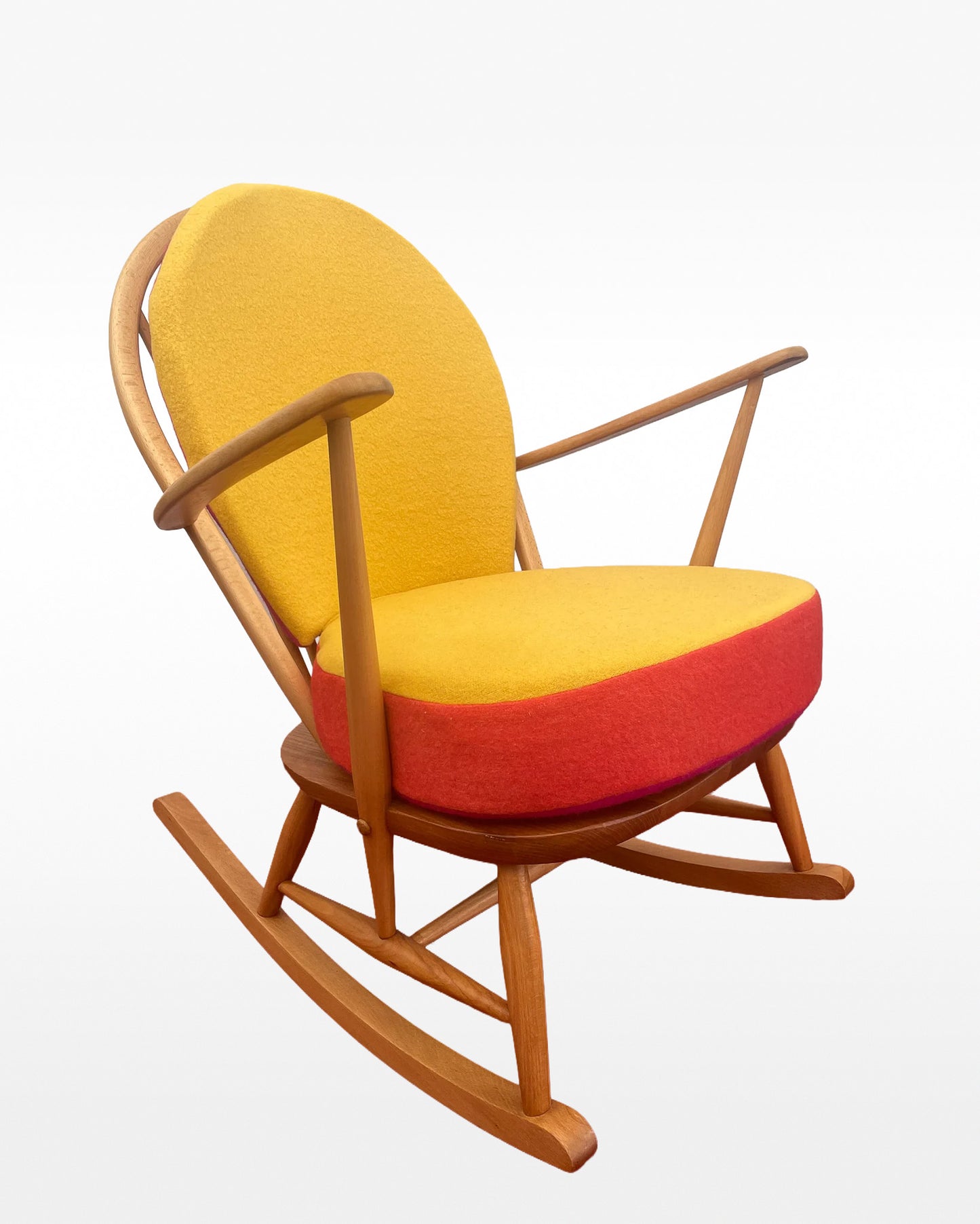 Trio Colour Block - Choice of Colours - Ercol Windsor Blonde 470 Rocking Chair