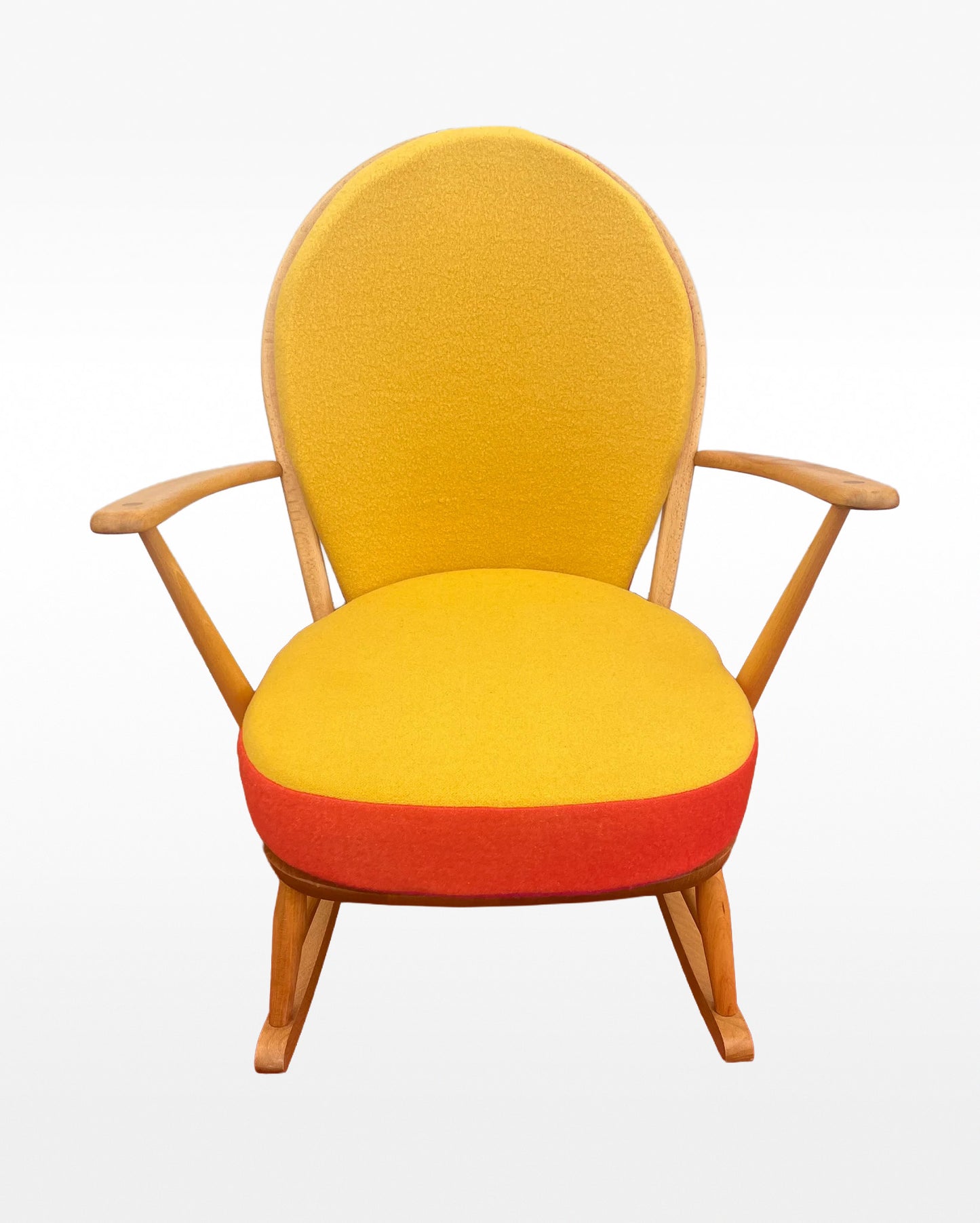 Trio Colour Block - Choice of Colours - Ercol Windsor Blonde 470 Rocking Chair