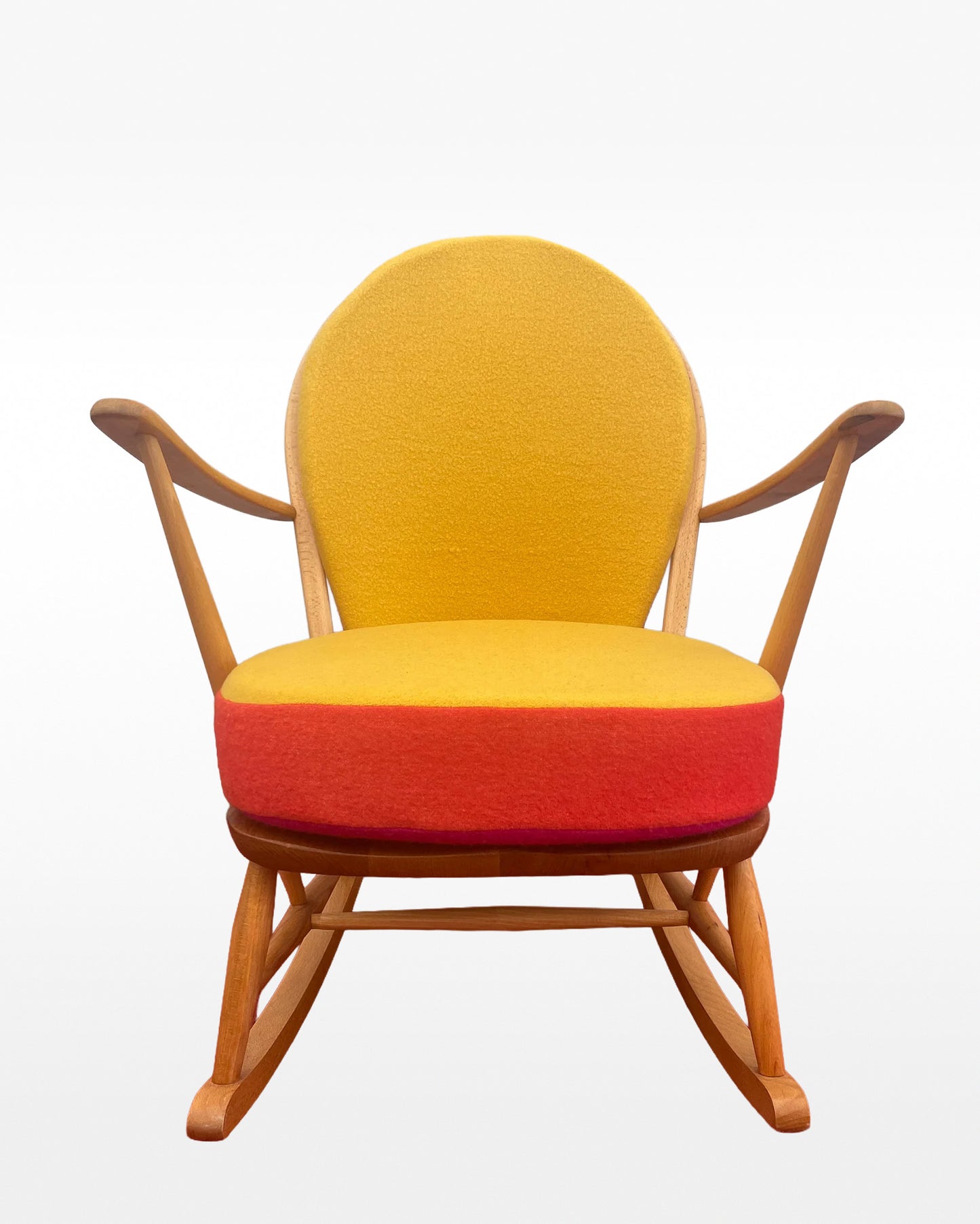Trio Colour Block - Choice of Colours - Ercol Windsor Blonde 470 Rocking Chair