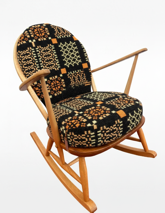 Vintage Welsh Tapestry - Choice of Fabrics - Ercol Windsor 470 Rocking Chair
