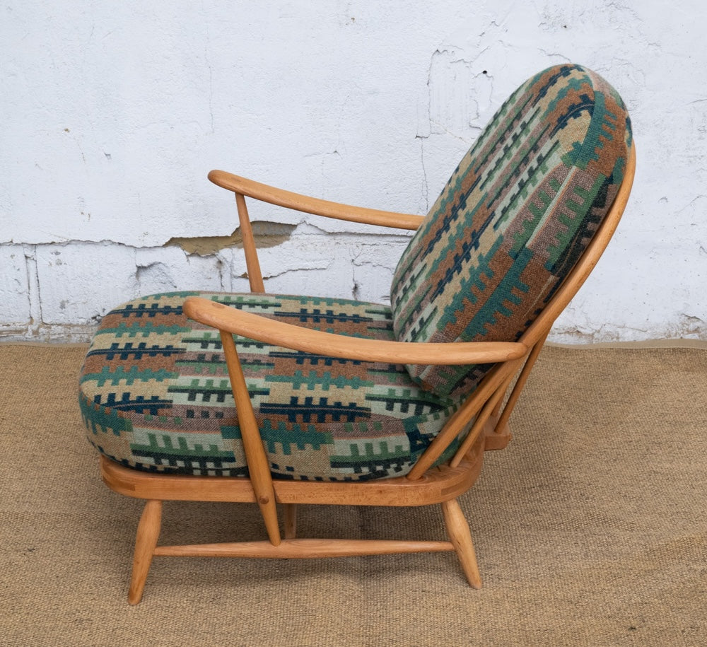 Melin Tregwynt 'Forest' Welsh Tapestry - Ercol Windsor 203 Armchair