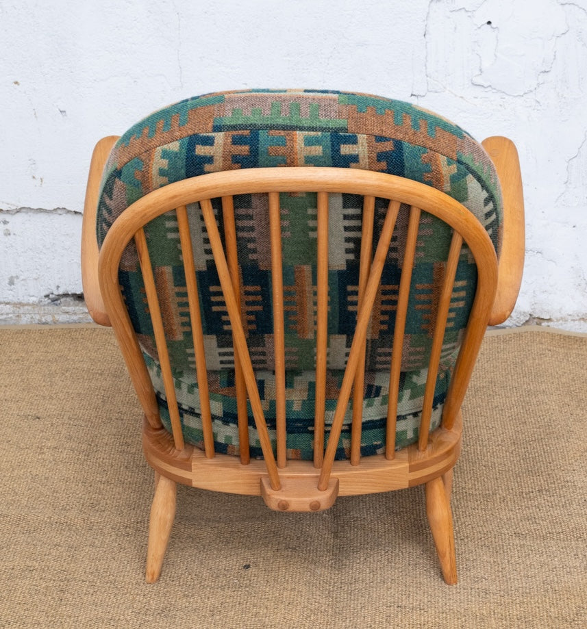 Melin Tregwynt 'Forest' Welsh Tapestry - Ercol Windsor 203 Armchair