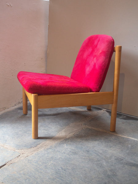 Ercol Modular 747 Lounge Chair - Fully Restored - Pink