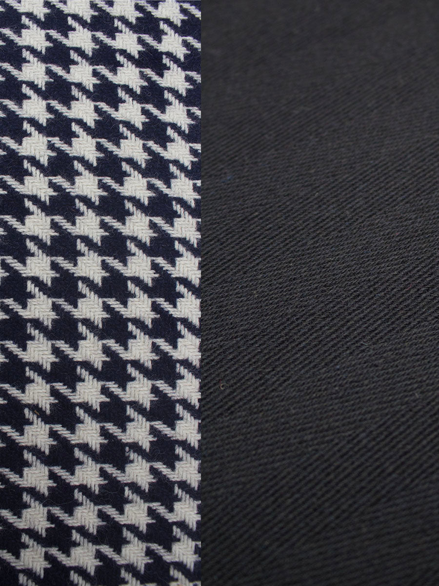 Ercol Modular 747 Lounge Chair - Blue/White Houndstooth