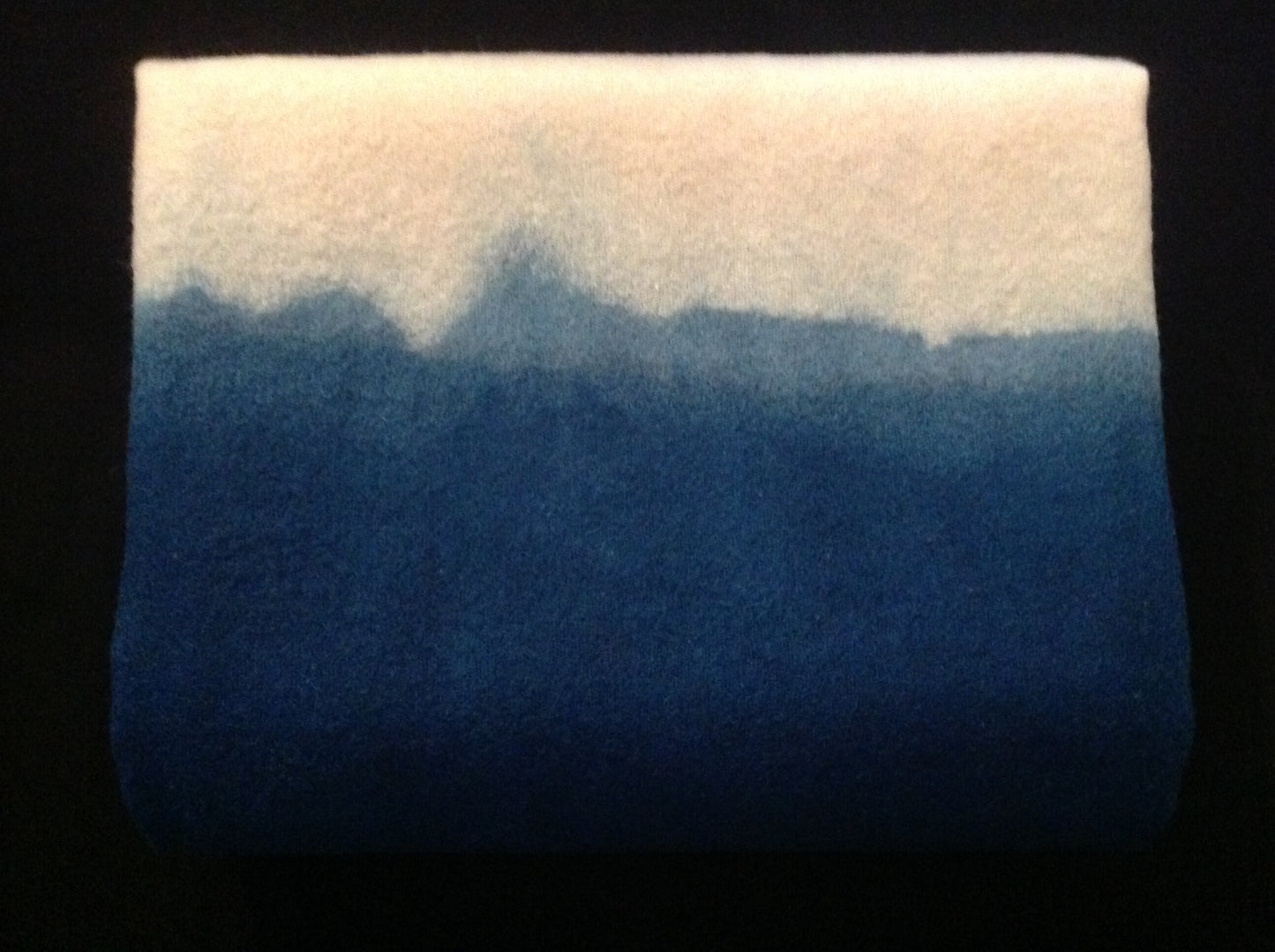 Indigo Ombré Wool Blanket