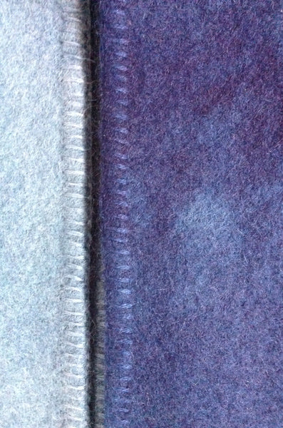 Indigo Ombré Wool Blanket