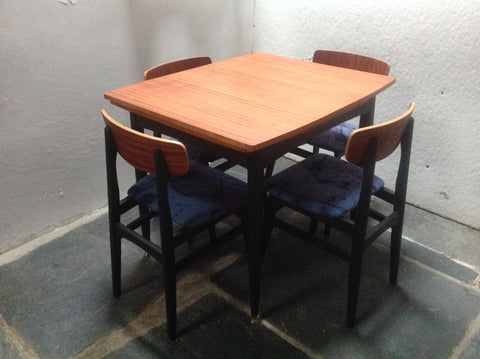 1960's Dining Table & Chairs x4