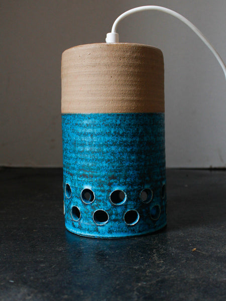 Danish Ceramic Cylinder Ceiling Light