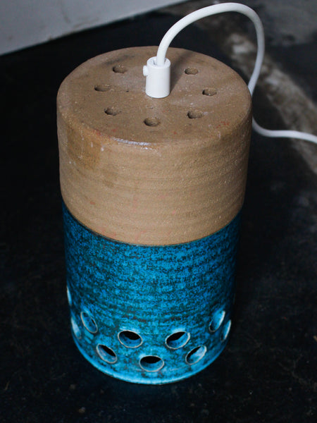 Danish Ceramic Cylinder Ceiling Light