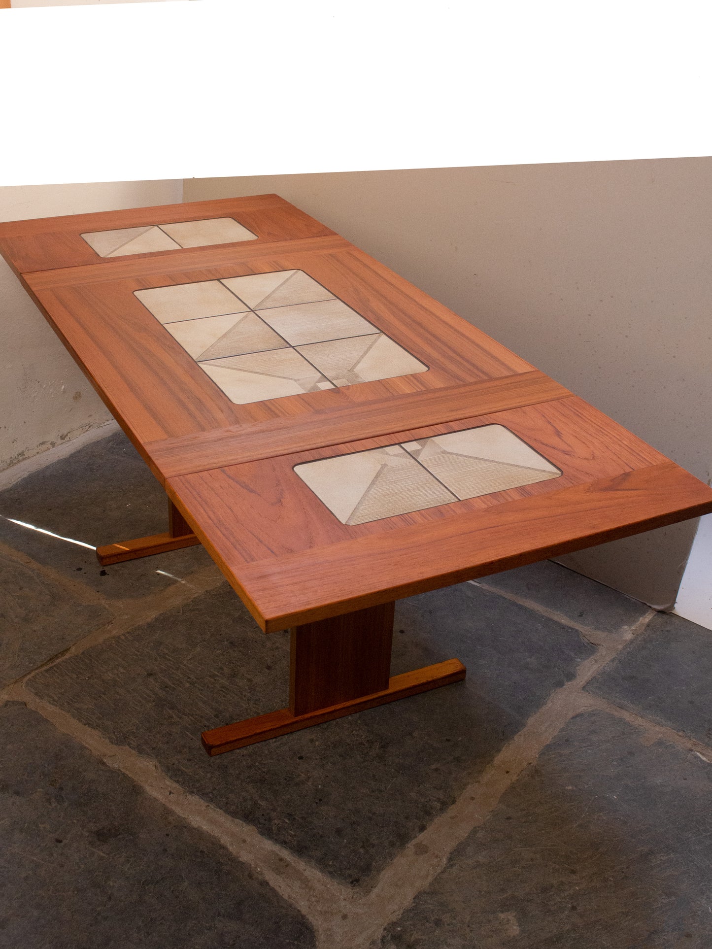 Gangso Mobler Danish Teak & Tiled Dining Table - Fully Restored
