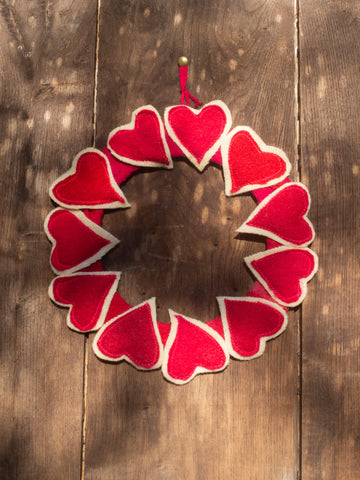 Heart Wreath - Handmade Decoration