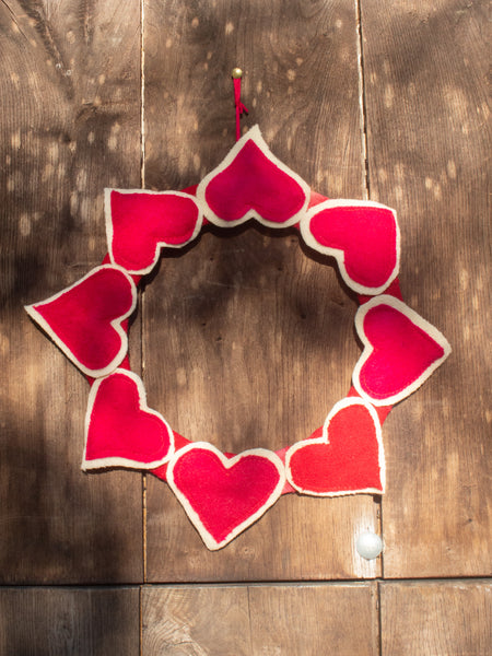 Heart Wreath - Handmade Decoration
