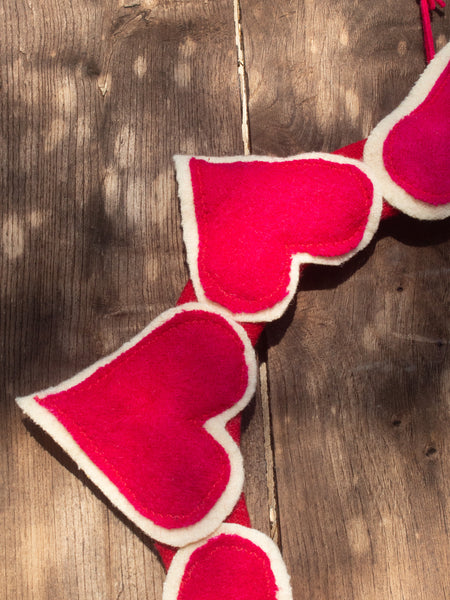 Heart Wreath - Handmade Decoration