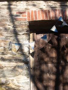 Indigo Ombre Bunting - String - Handmade Decoration