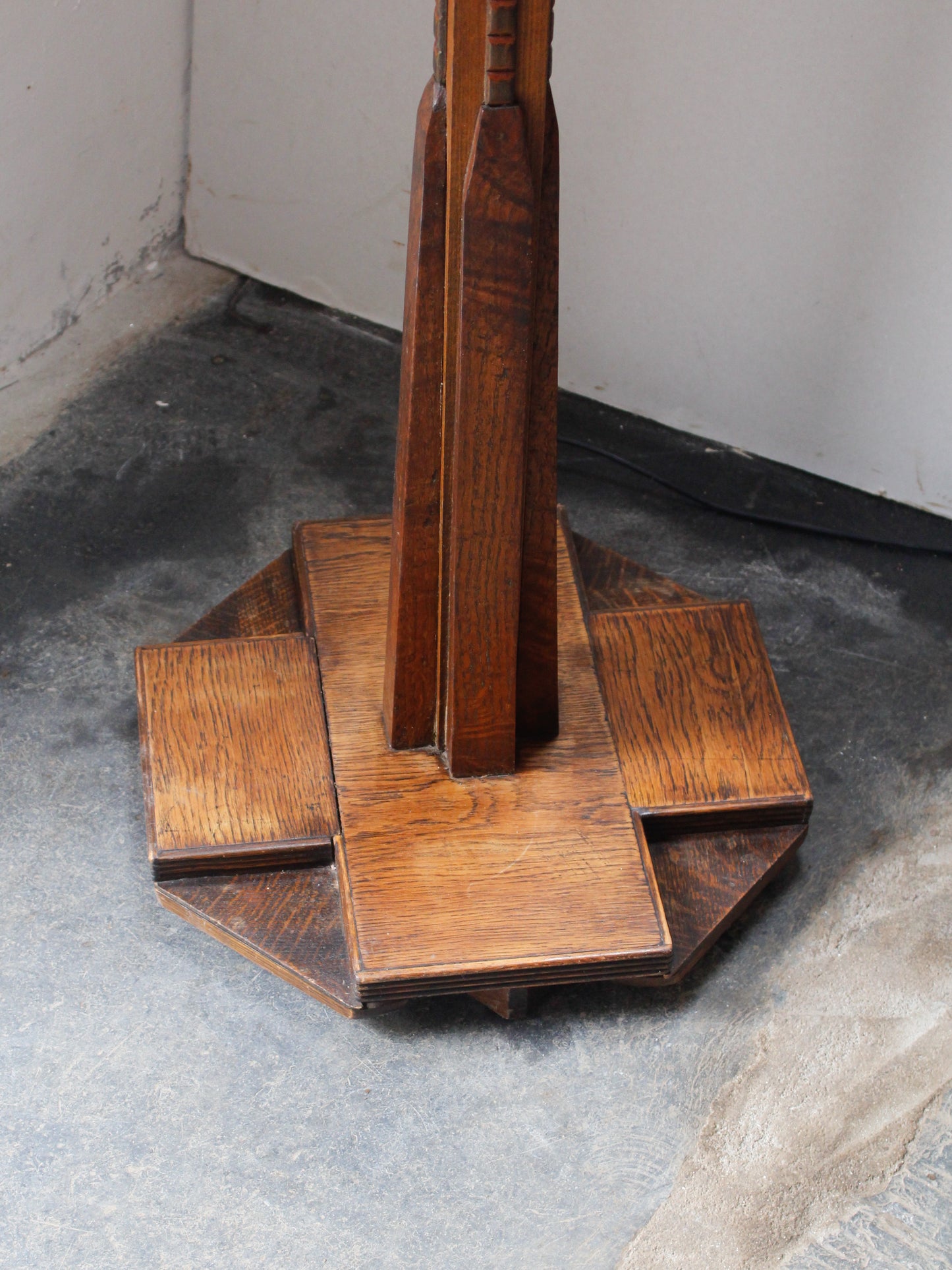 Antique Wooden Standing Lamp