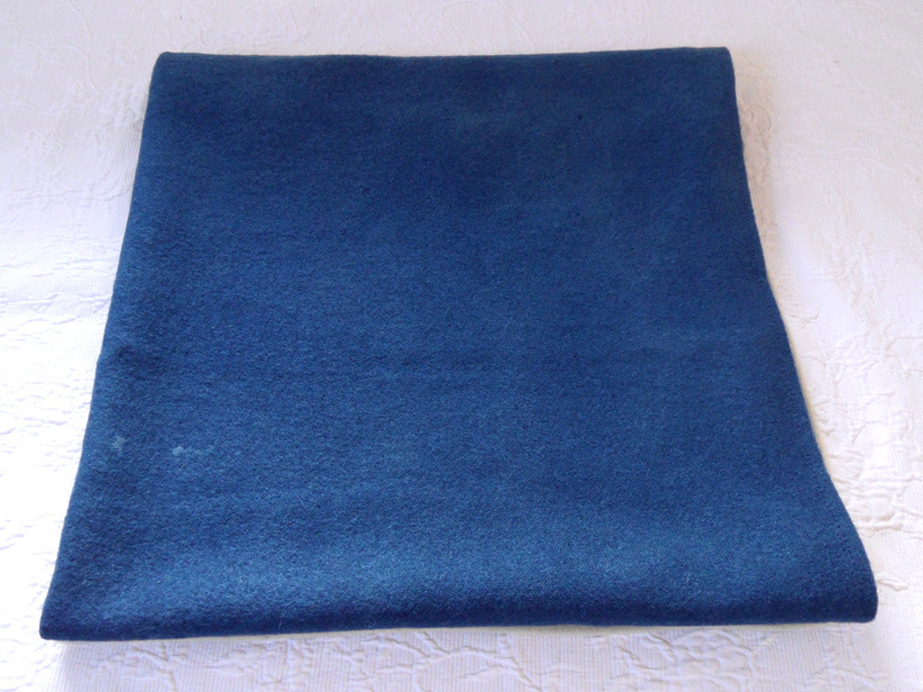 Large Indigo Dip Dyed Woolen Blanket