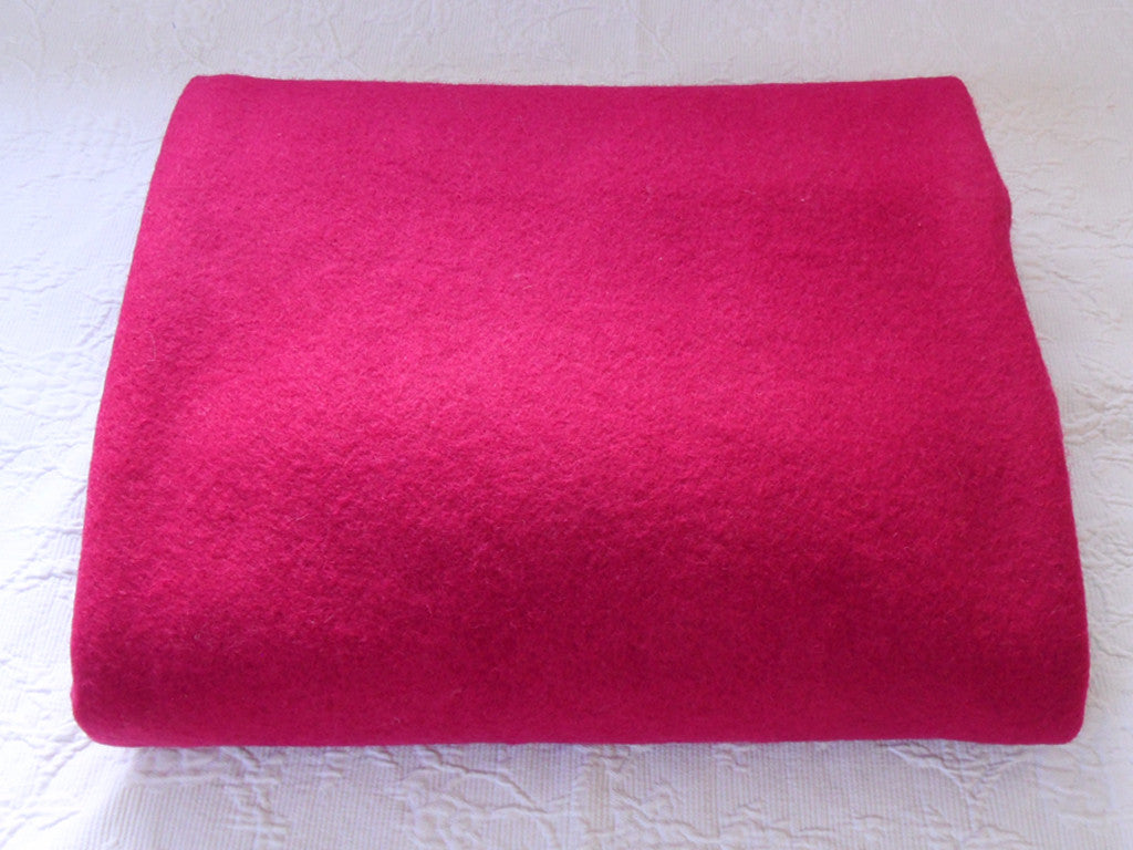 pink space dyed wool blanket